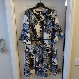 Gorgeous Lane Bryant Floral Fit & Flare Dress